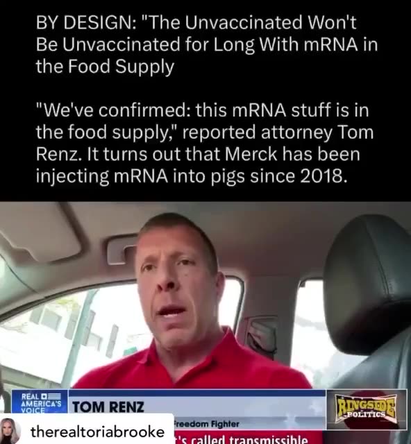 ⚠️MRNA IN FOOD SUPPLY❓