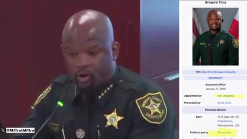 Florida, Broward County Sheriff Gregory Tony, Refuses to Assist ICE with Deporting Illegal Aliens,