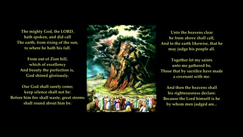 Psalm 50: 1-6 of 23. Tune: Old 134th