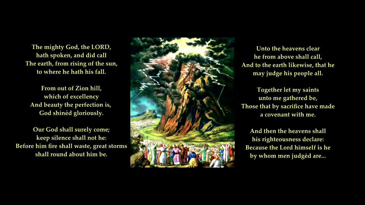 Psalm 50: 1-6 of 23. Tune: Old 134th
