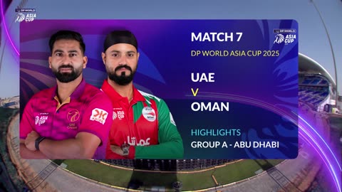 Uae vs Oman T20 7th Asia Cup 2025