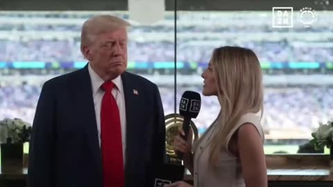 Amazing interview with President Trump at the FIFA Club World Cup Finals 🏆