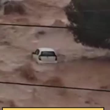 Severe flooding due to extreme rainfall in Naousa of Paros, Greece