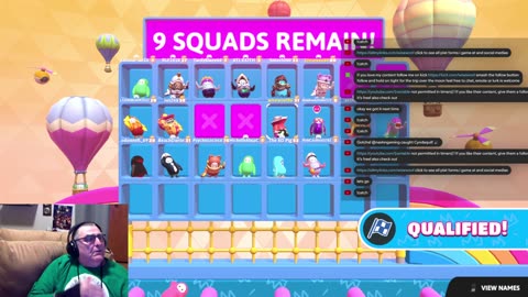 chill streamer playing fall guys & sonic rumble & Fortnite