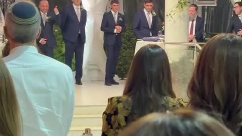 As this young couple gets married, first and foremost, we pray for our soldiers. JEWISHNESS