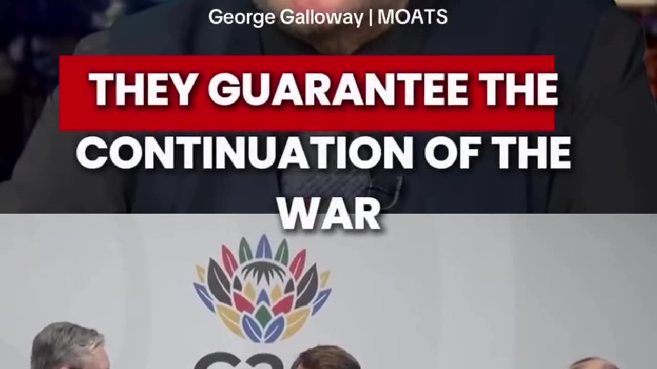 George Galloway ~ Peace plan or War plan.