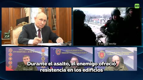🇷🇺 Putin recibe en directo noticias desde la línea del frente