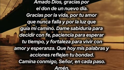 🌅 Oración de la Mañana | Amado Dios, gracias por este nuevo día lleno de bendiciones y esperanza