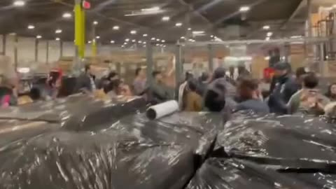 Wednesday's ICE raid at a container freight station in Avenel, NJ.