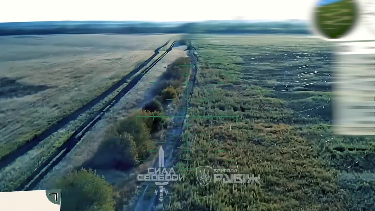 Ukrainian copter films fields in Pokrovsk direction, dotted with fiber optic cables from FPV drones.