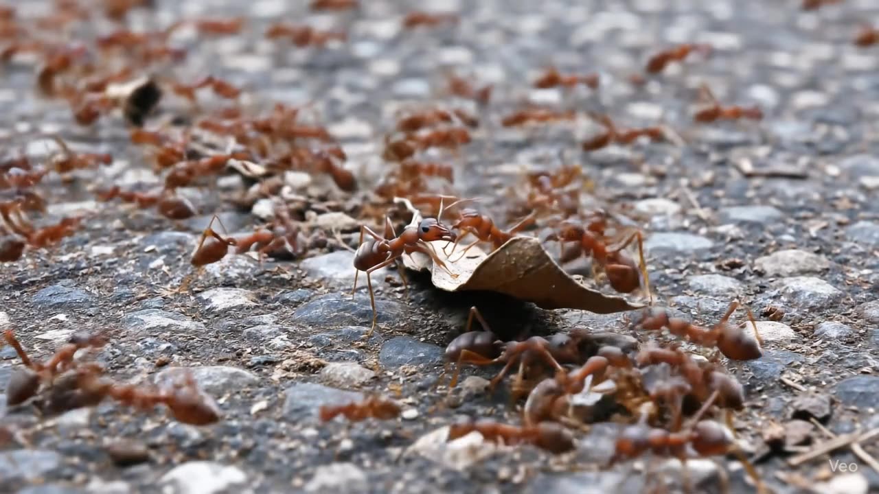 Swarm intelligence directs longhorn crazy ants to clear the road ahead for sisters carrying