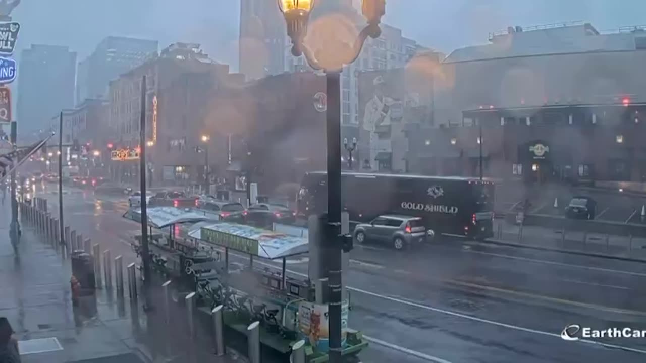 Sirens sounding in Nashville, Tennessee as tornado warning issued for the city.