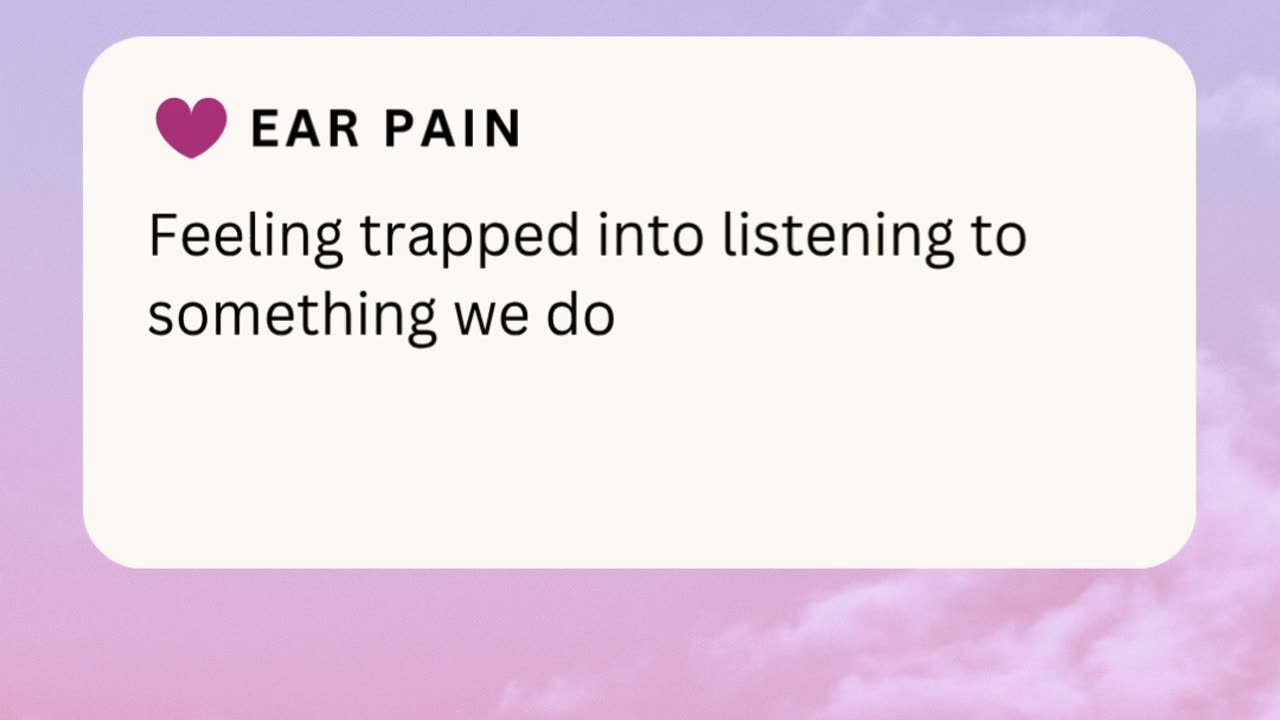 EAR PAIN ❤️