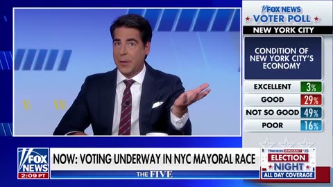 📌Jesse Watters compares the choice NYC voters face to being on death row...