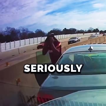 Chimp out on freeway