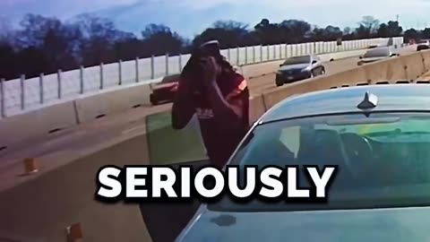 Chimp out on freeway