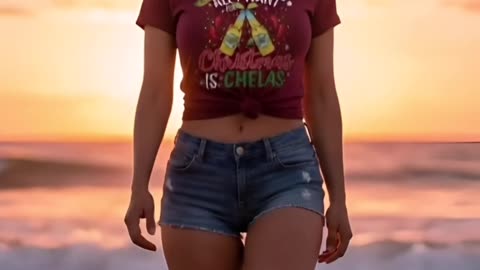 Who else wants chelas for Christmas and sunshine in December? #beachvibes #christmasshirt