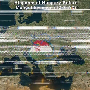 a1 Kingdom of Hungary before Mongol Invasion (1230 AD) vs Kingdom of Hungary after Mongol Invasion