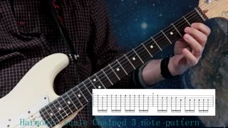 Harmonic scale (chained 3 note pattern)