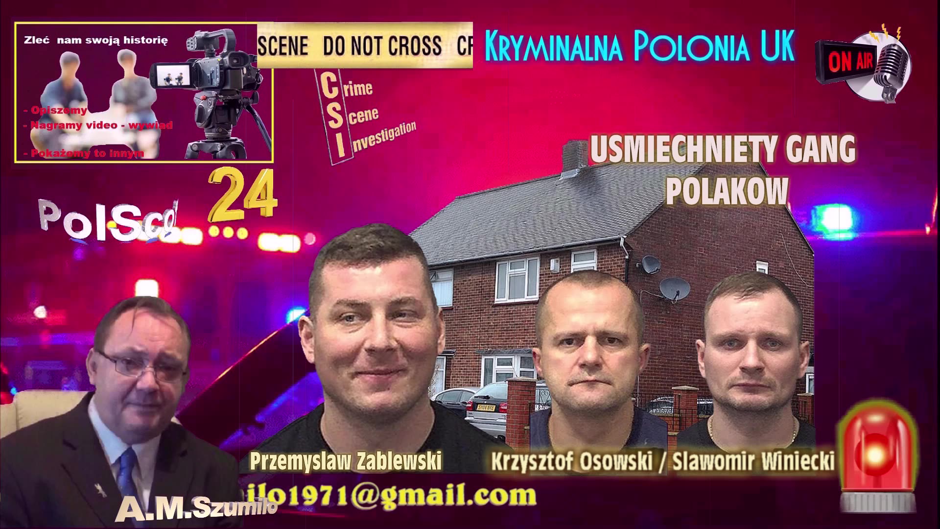 Kryminalna PO lonia - Gang Uśmiechniętego - Anglia