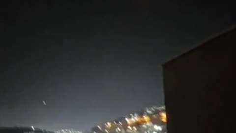 Video captures Iranian drones and missiles raining down on Israel