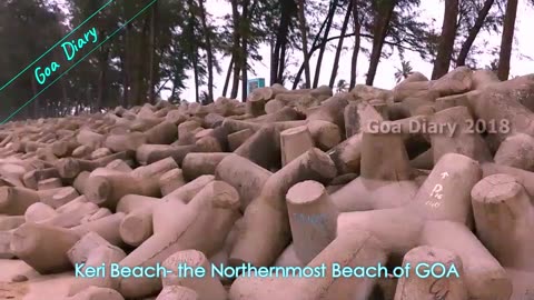 Keri beach, Goa, Walking on Pavements, Umakant’s Goa Travel Vlog, July-Aug 2018