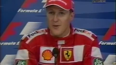 September 24, 2000 - Michael Schumacher After Winning the 1st Formula One Grand Prix in Indianapolis