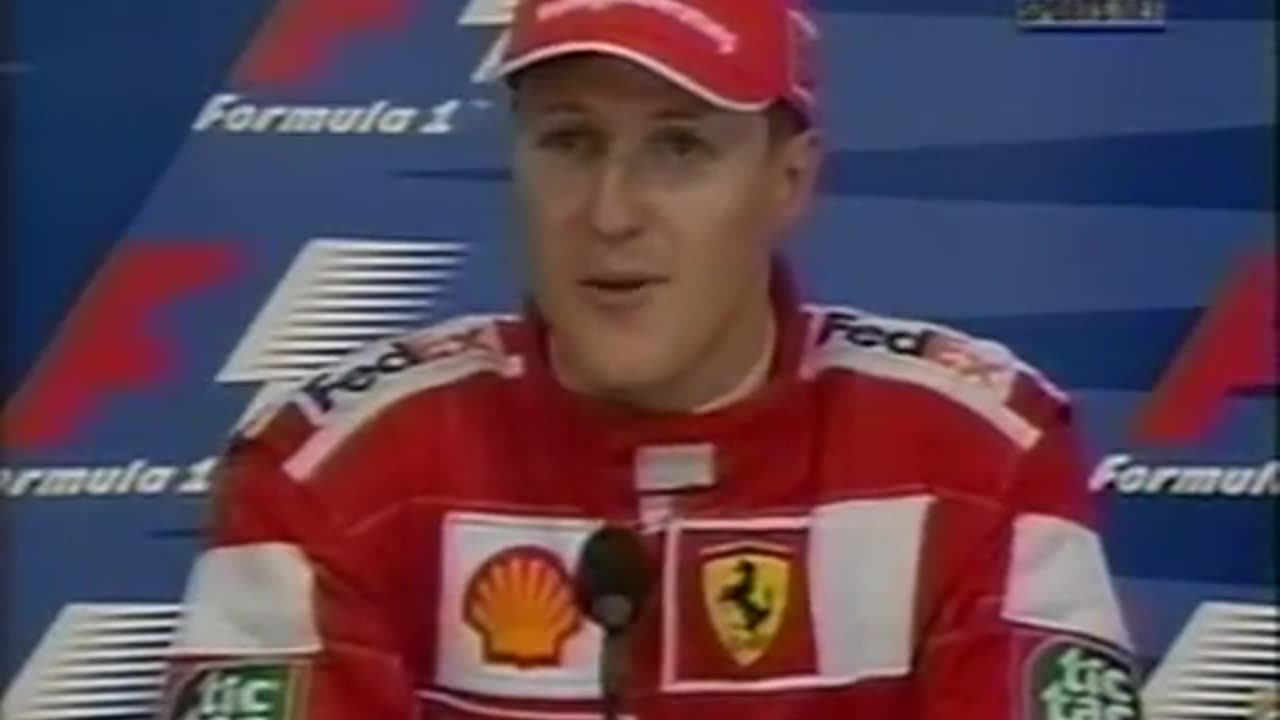 September 24, 2000 - Michael Schumacher After Winning the 1st Formula One Grand Prix in Indianapolis