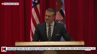 🇺🇸 WAR Secretary Pete Hegseth Speaks at the Naval War College in Washington, DC [LIVE]