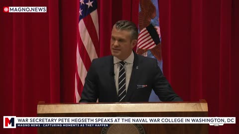 🇺🇸 WAR Secretary Pete Hegseth Speaks at the Naval War College in Washington, DC [LIVE]