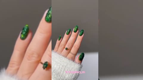 Emerald Glass Nails! Trending Nails For 2025