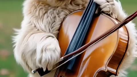 VIOLANCELLO #ia #cat #dog #pets #cello #musica #animais