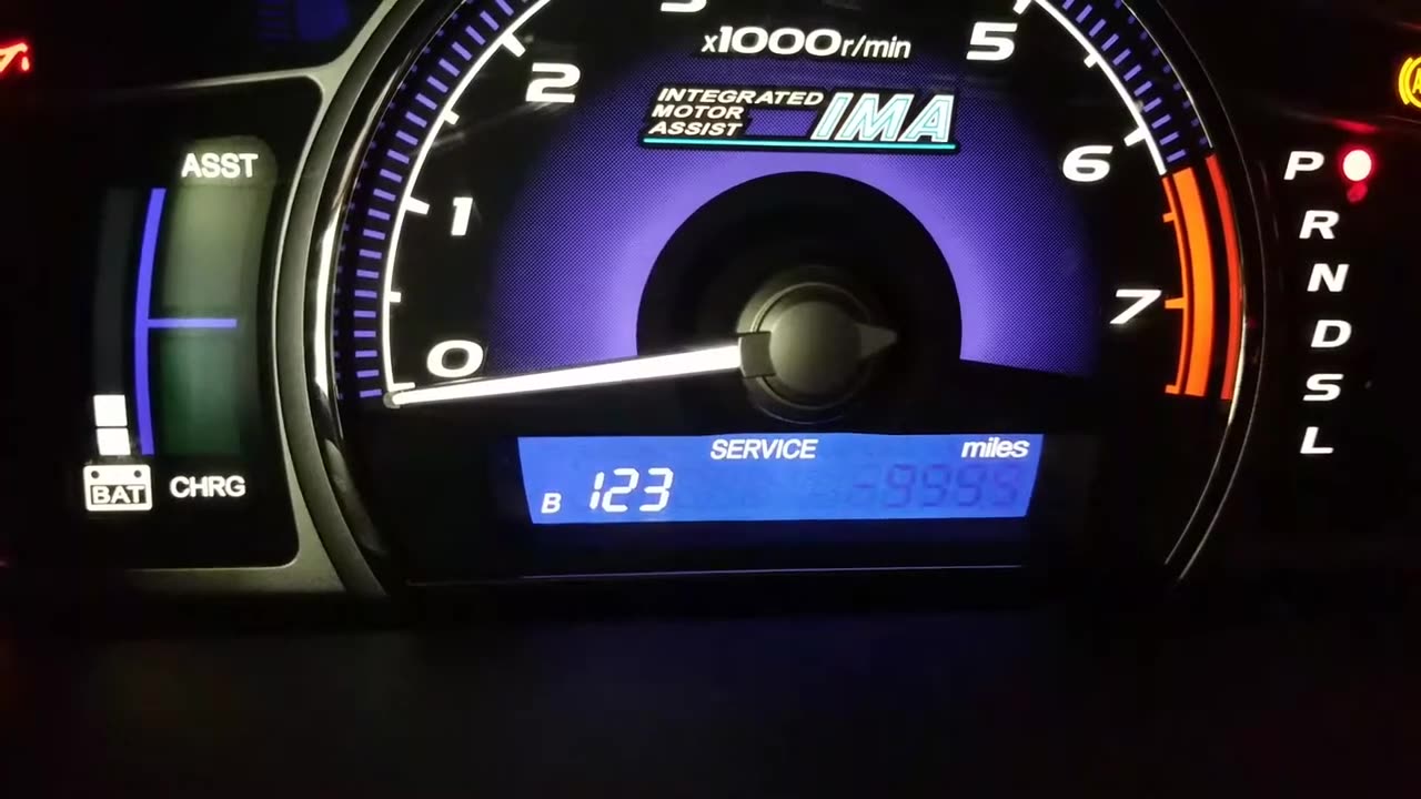 Reset oil light 2006 Honda Civic Hybrid