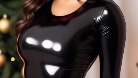 Beauty Magic_ Latex Santa Girl