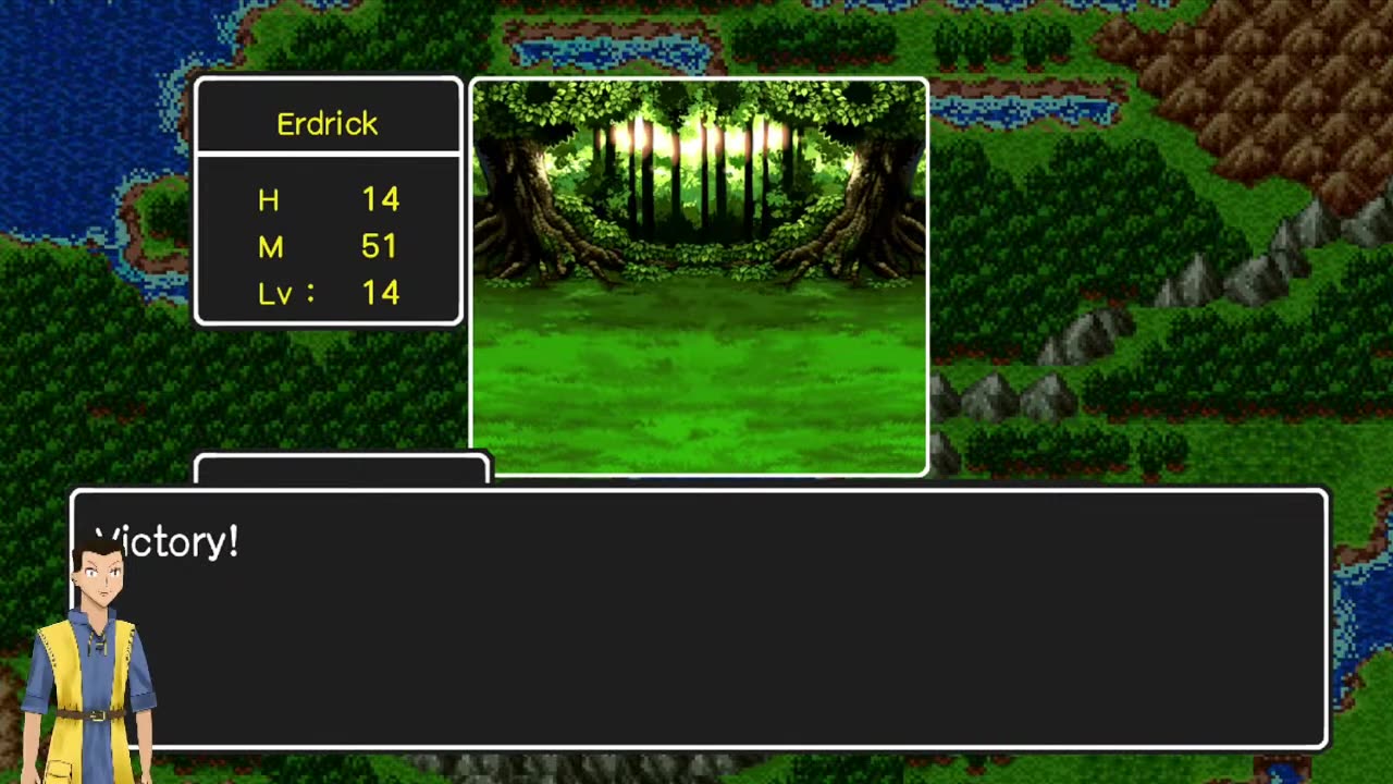 Dragon Quest 1 SFC ver. (Switch) day 8 Be vewy quiet I'm wunting Gold Golems! eh eh eh!