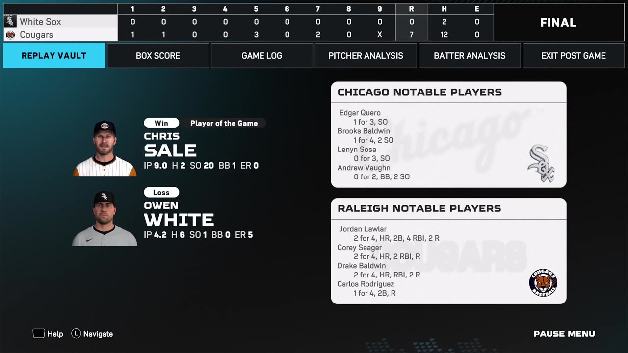 Diamond DYNASTY Highlights: Chris Sales 20k game