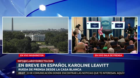 EN VIVO Y EN ESPAÑOL, Conferencia de prensa en la Casa Blanca, Karoline Leavitt