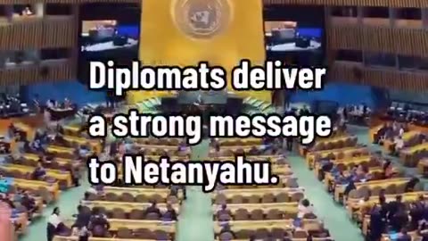 All the UN members walked out during Netanyahu’s speech