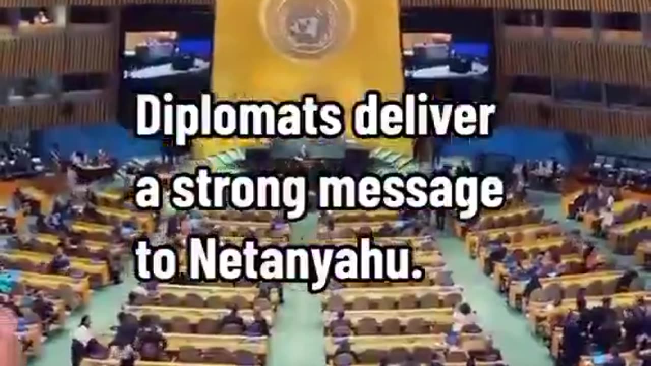 All the UN members walked out during Netanyahu’s speech