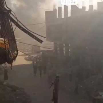 Israeli occupation bombarded the 'Egyptian' towers west of Gaza City