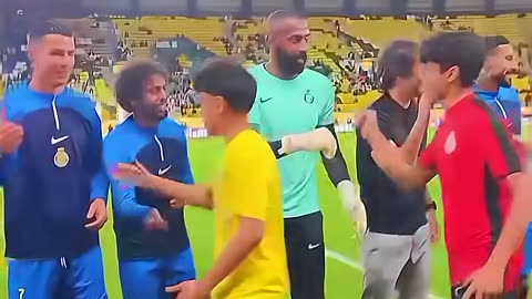 Bro forgot his dad is Ronaldo😂| #shorts #ronaldo #ronaldojr #football #funny #viral #shortsfeed