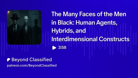 Unveiling the Men in Black: Agents, Hybrids, and Interdimensional Constructs