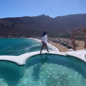 Tight White beauty in the beach beauty