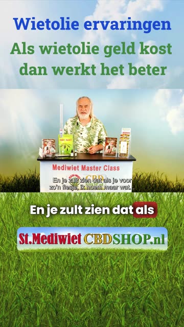 Als wietolie geld kost dan werkt het beter