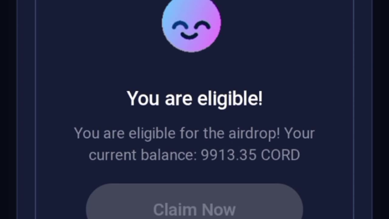Cordnode | How To Check Your Airdrop Status | Eligibility For The Airdrop