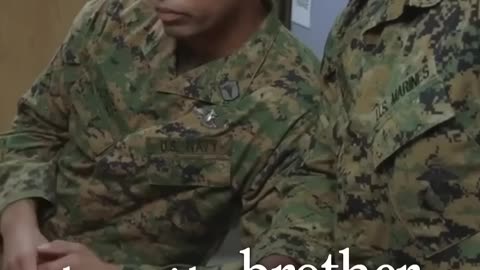 NAVY CORPSMAN VS SCARED MARINE 30+ MILITARY SHOWS AVAILABLE ON VETERANTV.COM