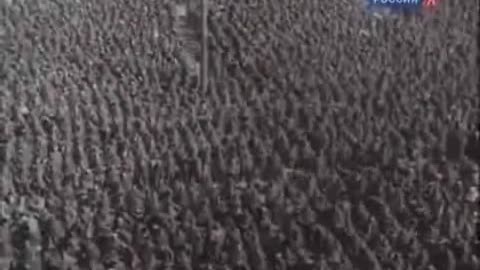 Pochod zajatých Němců 17. července 1944 Moskvou