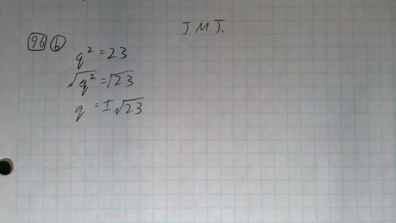 Saxon Algebra 1 Lesson 96 (b)