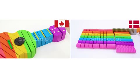 Symmetry of Nations — Canada 🇨🇦 & Denmark 🇩🇰 • Pure 4K Visual ASMR • Art in Motion