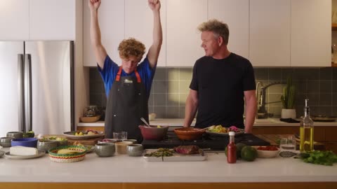 Gordon Ramsay Gets Ryan Trahan to Cook Breakfast Tacos